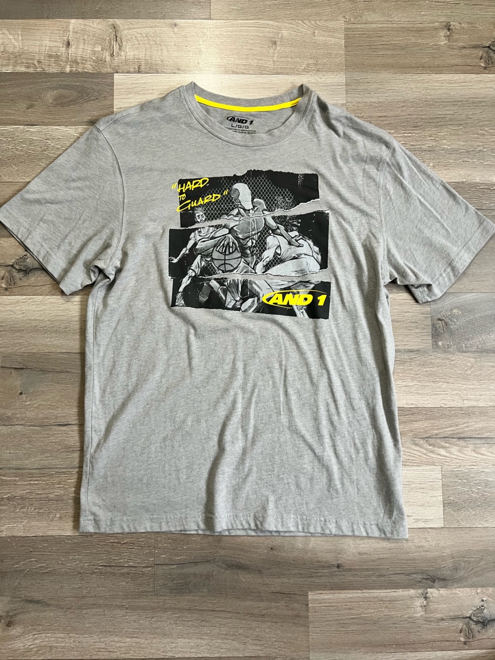 AND 1 Hard to Guard Graphic T-Shirt Size Large